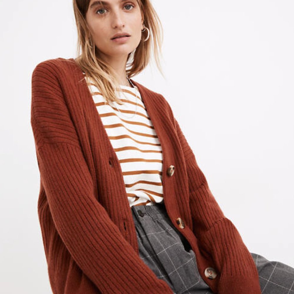 Madewell Cameron ribbed cardigan sweater - XS
